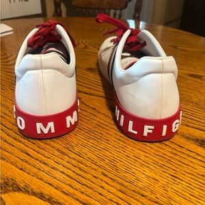 Tommy Hilfiger Red and White Casual Sneakers